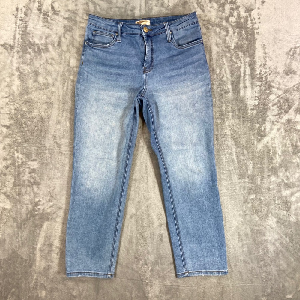 Kut from the Kloth Rachael Fab Ab Mom Jeans Women's Size 8 Blue Light Wash Denim